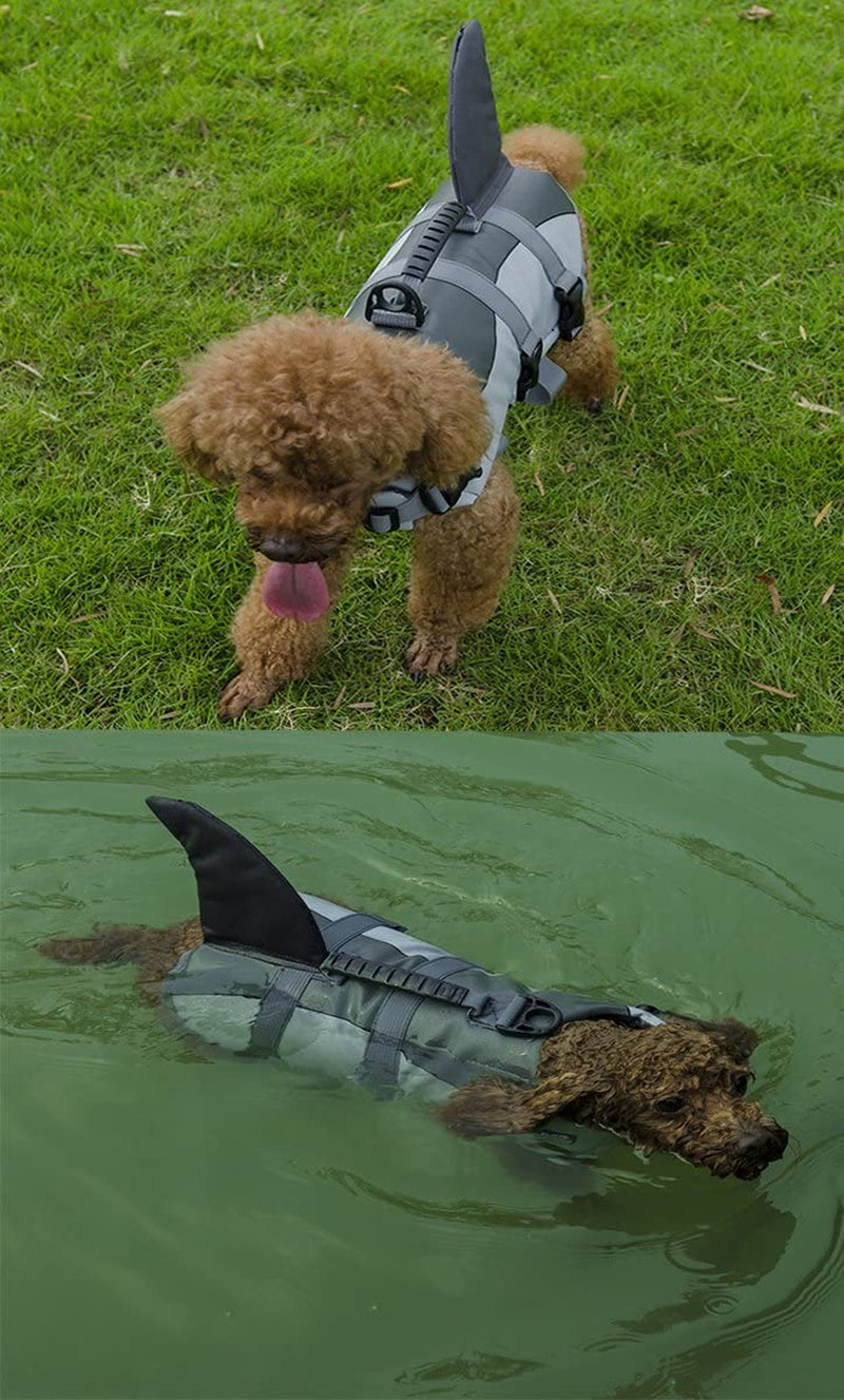 Adjustable Dog Life Jacket for Swimming - Quick-Drying,Dog Saver Vest with Safety Handle